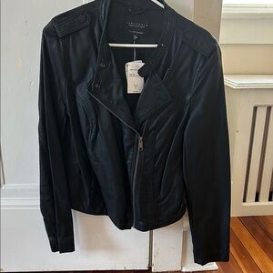Black faux leather Jacket